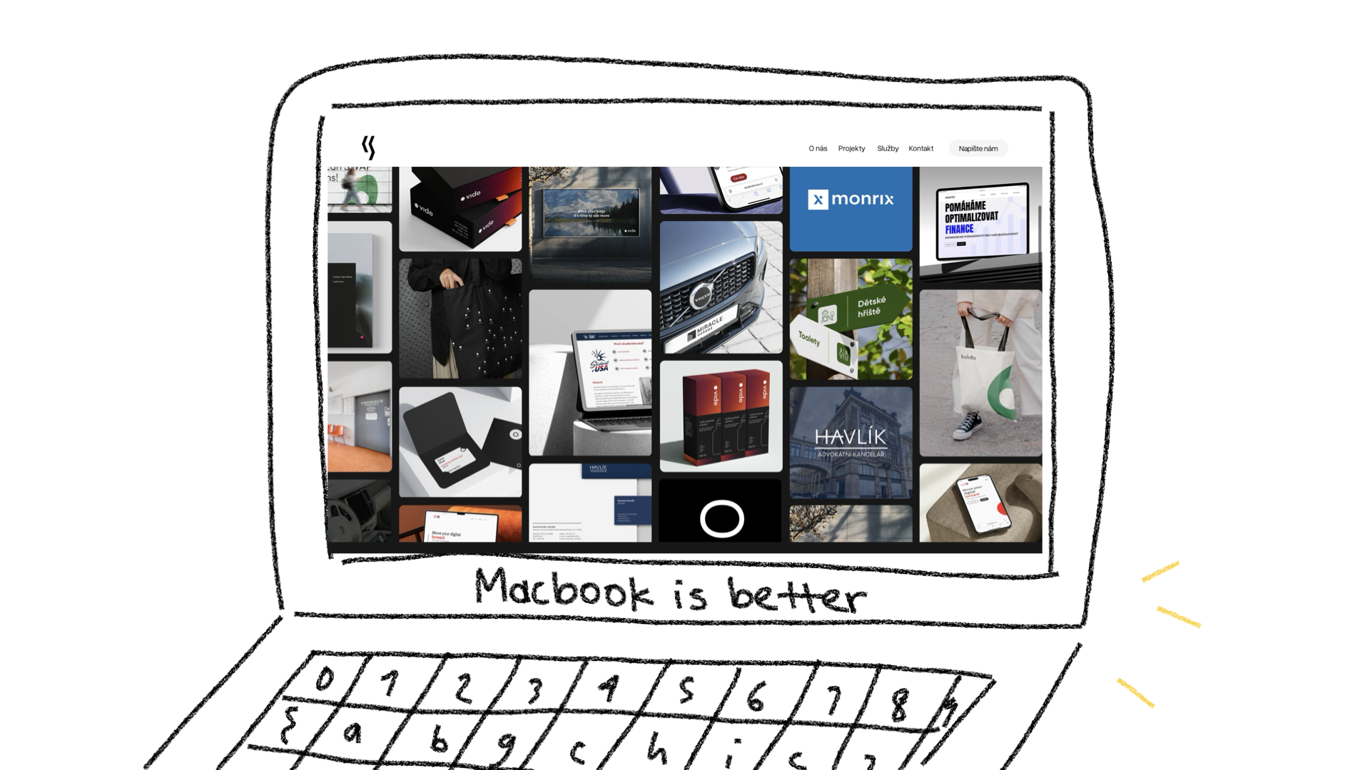 slide 27. An illustration of a Keyspace website and displayed projects.
