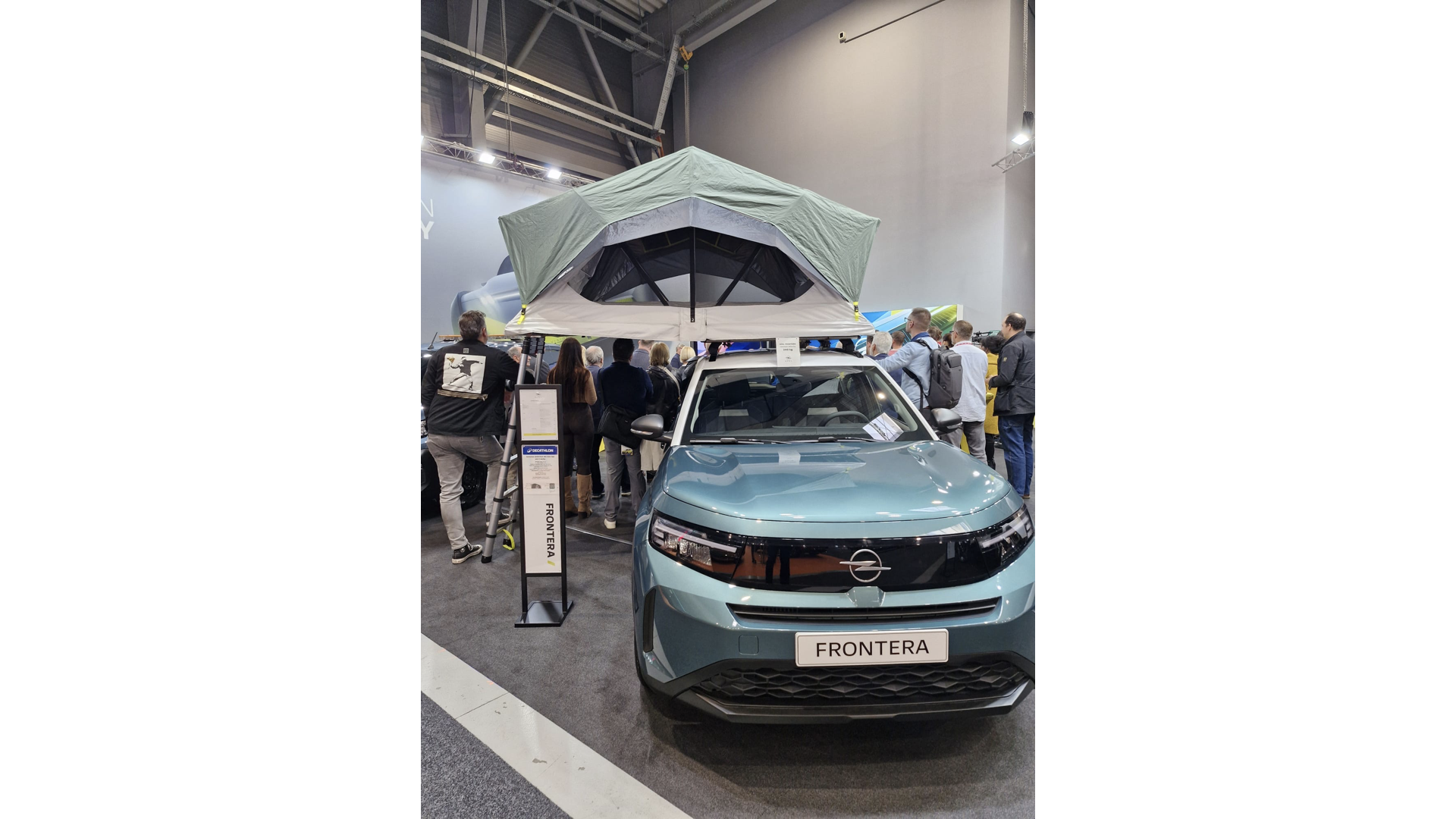 slide 31. An Opel car with a tent.